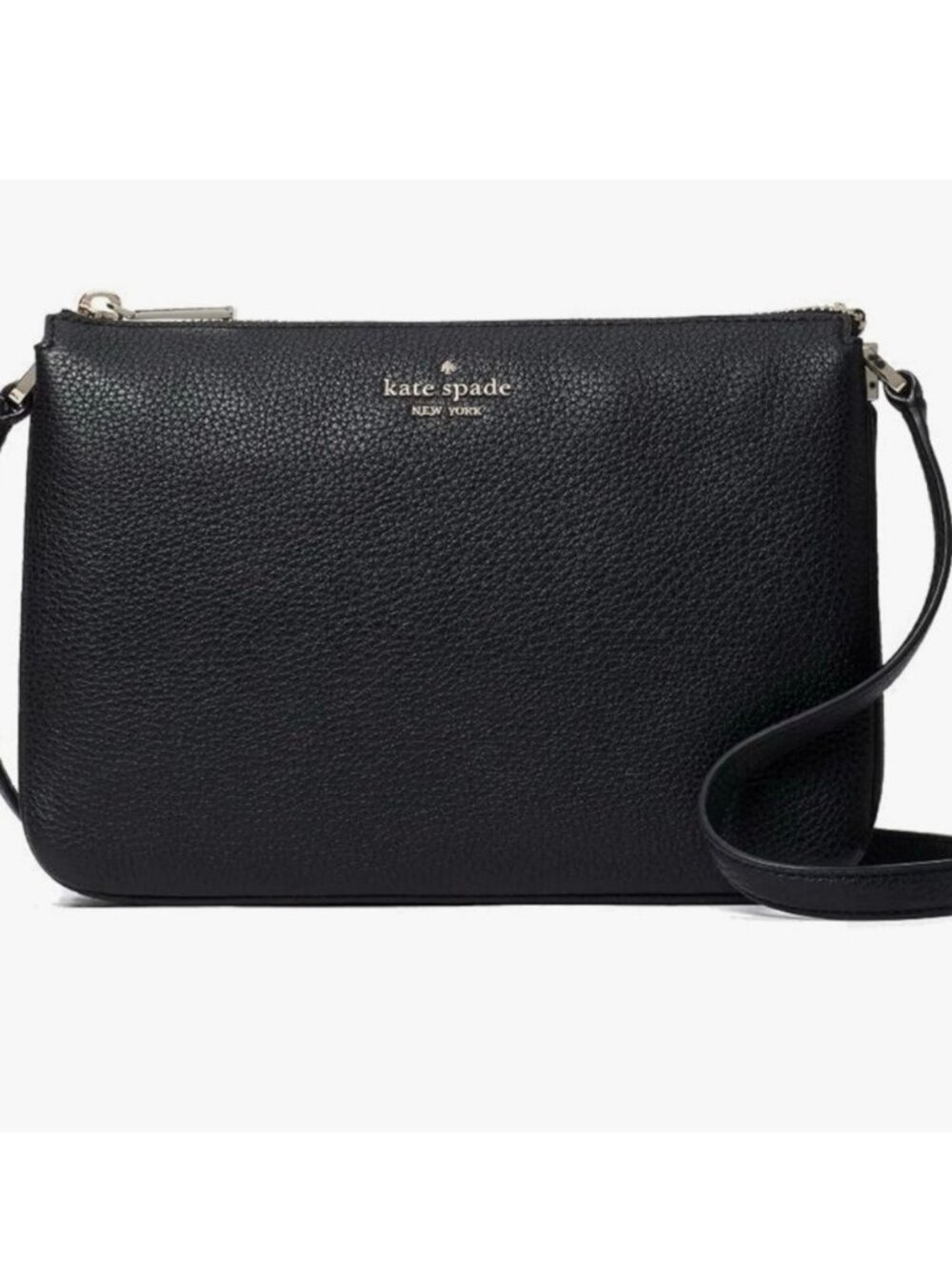 Kate Spade Black Leila Triple Gusset Crossbody Bag